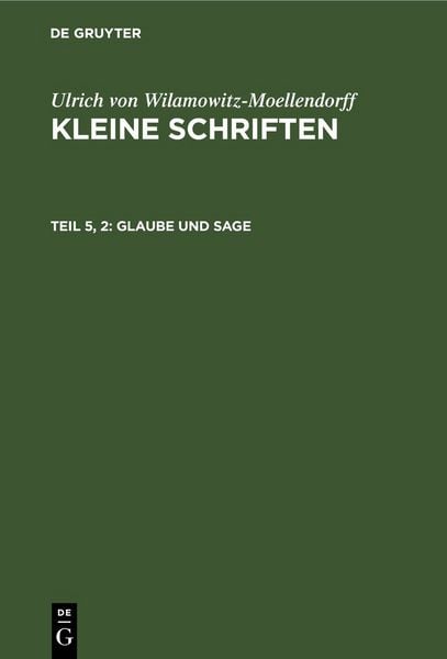 Produktbild: Glaube und Sage