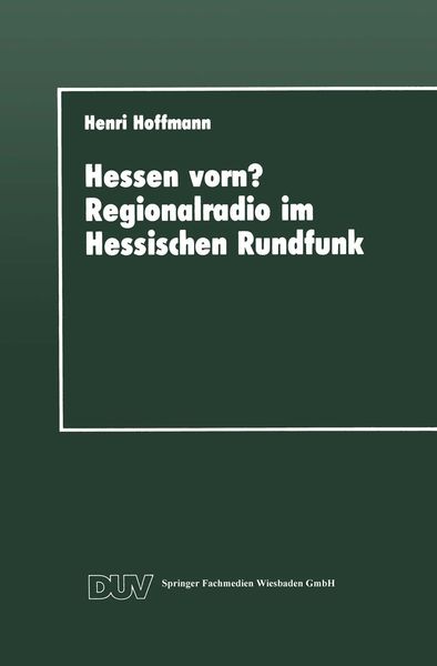 Produktbild: Hessen vorn? Regionalradio im Hessischen Rundfunk
