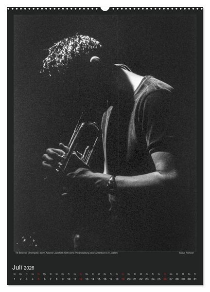 Produktbild: Jazz Moments (Wandkalender 2026 DIN A2 hoch), CALVENDO Monatskalender