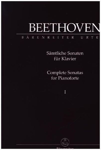 Produktbild: S&auml;mtliche Sonaten f&uuml;r Klavier I, Partitur
