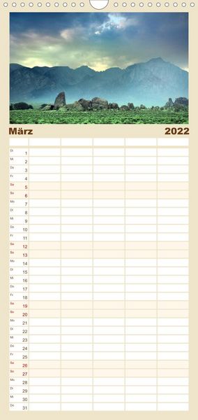 Produktbild: S&uuml;dwesten der USA - Klassiker und Geheimnisse - Familienplaner hoch (Wandkalender 2022 , 21 cm x 45 cm, hoch)