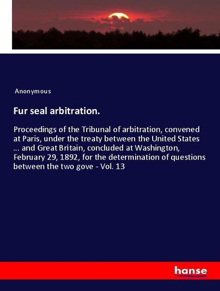 Produktbild: Fur seal arbitration.