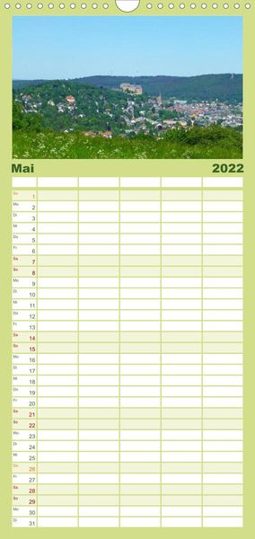 Produktbild: Familienplaner Marburg 2022 (Wandkalender 2022 , 21 cm x 45 cm, hoch)