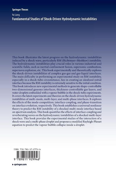 Produktbild: Fundamental Studies of Shock-Driven Hydrodynamic Instabilities