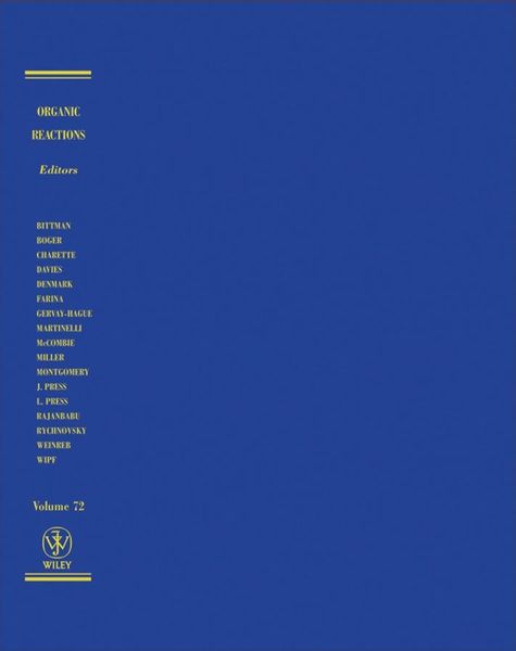 Produktbild: Organic Reactions, Volume 72