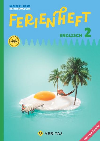 Produktbild: Ferienheft Englisch 2. Klasse MS/AHS. Lehrplan 2023