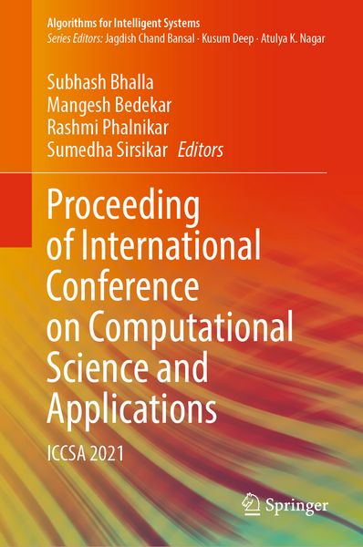 Produktbild: Proceeding of International Conference on Computational Science and Applications