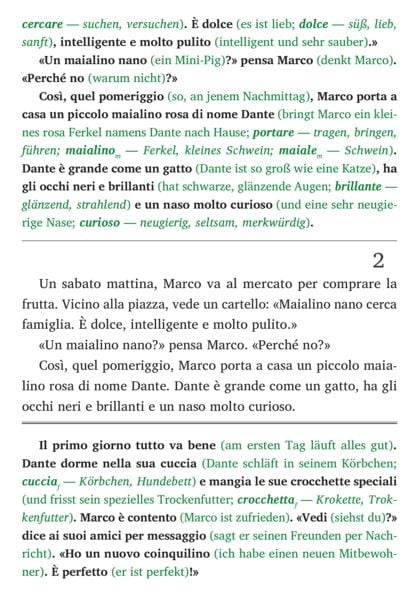 Produktbild: Italienisch lernen mit lustigen Kurzgeschichten (A1-A2) - Storie di Maialino Nano (+ Audio-Online)