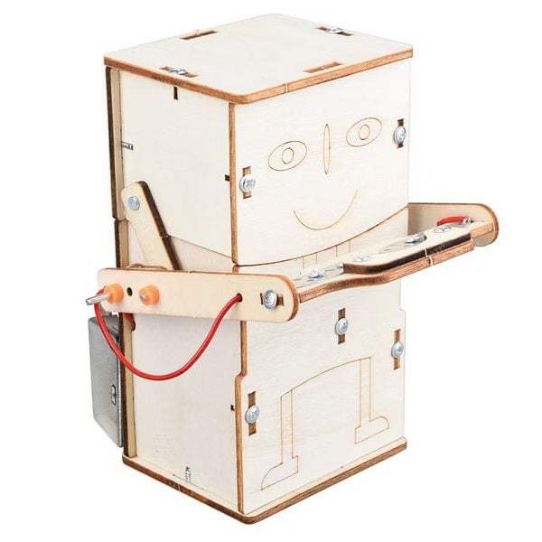 Produktbild: Fischertechnik 579975 - miniMINT, Greedy Bot, Roboter, Technik-Holzbausatz ab 8 Jahren