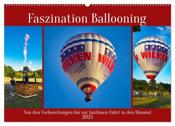 Faszination Ballooning (Wandkalender 2025 DIN A2 quer), CALVENDO Monatskalender