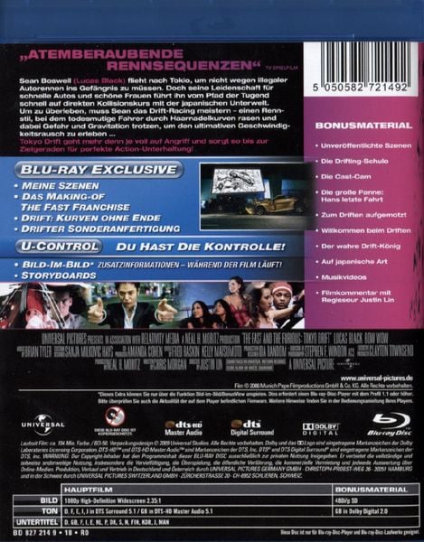 Produktbild: The Fast and the Furious: Tokyo Drift