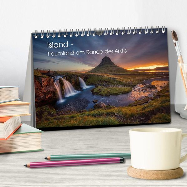 Produktbild: Island - Traumland am Rande der Arktis (Tischkalender 2026 DIN A5 quer), CALVENDO Monatskalender