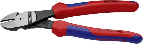 Produktbild: Knipex 74 22 200 Werkstatt Kraft-Seitenschneider mit Facette 200mm