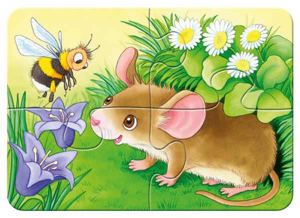 Produktbild: Puzzle Ravensburger S&uuml;&szlig;e Gartenbewohner 2-8 Teile