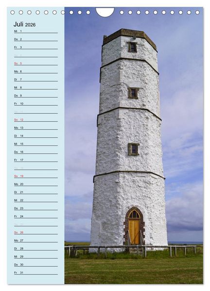 Produktbild: Leuchtt&uuml;rme - Geburtstagskalender (Wandkalender 2026 DIN A4 hoch), CALVENDO Monatskalender