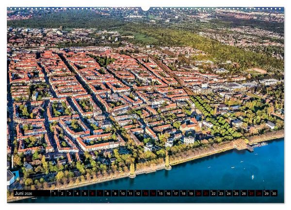 Produktbild: Hannover - Luftige Einblicke (Wandkalender 2026 DIN A2 quer), CALVENDO Monatskalender