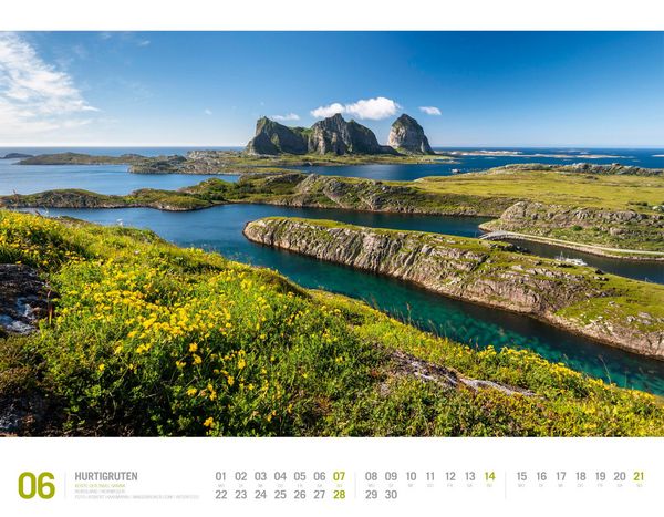 Produktbild: Hurtigruten Kalender 2026 | Unterwegs zwischen Bergen und Kirkenes