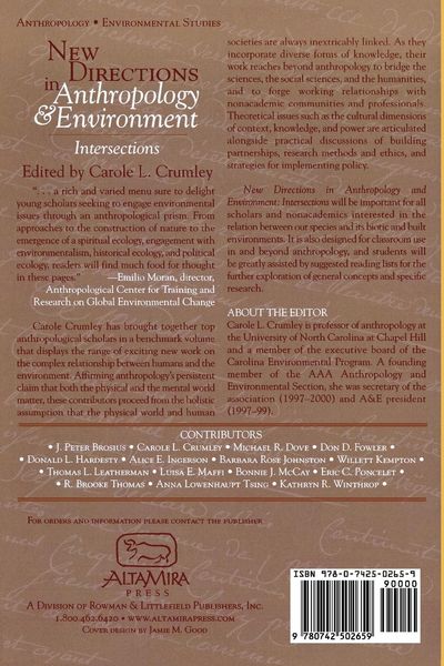 Produktbild: New Directions in Anthropology and Environment