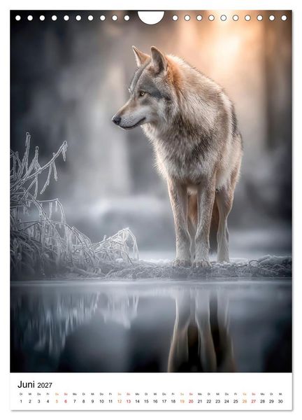 Produktbild: Tiere im Winter - eisige Eleganz (Wandkalender 2027 DIN A4 hoch), CALVENDO Monatskalender