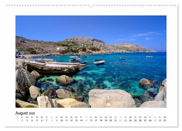 Produktbild: Magisches Malta und Gozo (hochwertiger Premium Wandkalender 2026 DIN A2 quer), Kunstdruck in Hochglanz
