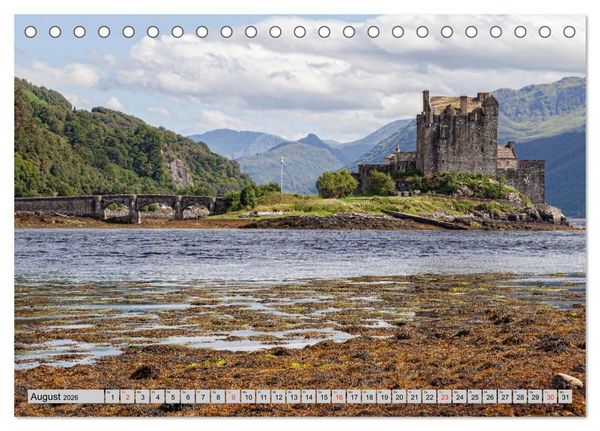Produktbild: Wundersch&ouml;nes Schottland - Bilderreise durch ein sagenumwobenes Land (Tischkalender 2026 DIN A5 quer), CALVENDO Monatskalender