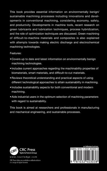 Produktbild: Environmentally Benign Machining