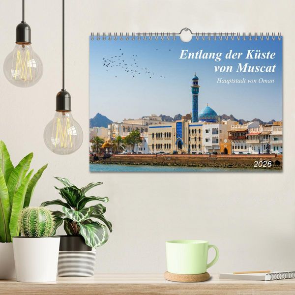 Produktbild: Entlang der K&uuml;ste von Muscat (Wandkalender 2026 DIN A4 quer), CALVENDO Monatskalender