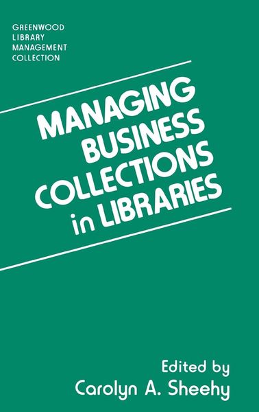 Produktbild: Managing Business Collections in Libraries