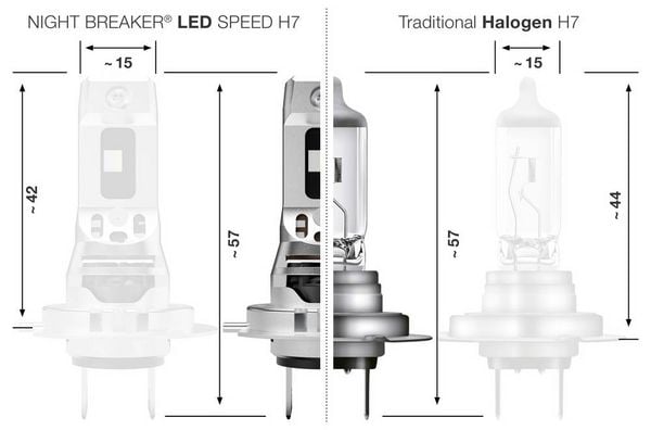 Produktbild: OSRAM 64210DWNBSP-1HB LED Leuchtmittel NIGHT BREAKER&reg; LED SPEED H7 16W 12V
