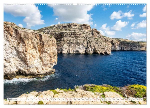 Produktbild: Malta, Comino & Gozo (hochwertiger Premium Wandkalender 2026 DIN A2 quer), Kunstdruck in Hochglanz