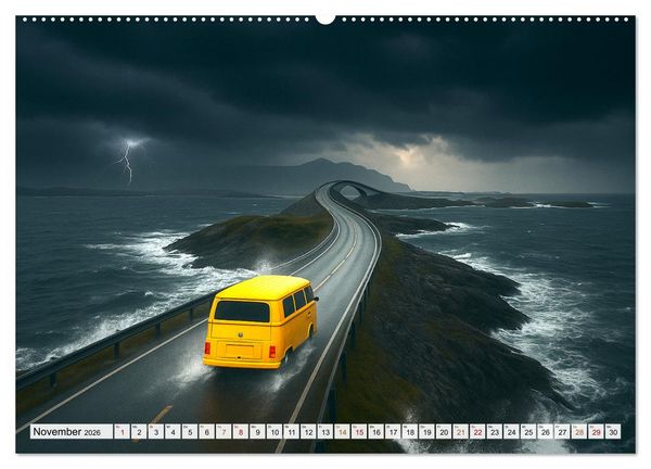 Produktbild: VANLIFE - Dein Weg. Dein Ziel. Dein Zuhause. (Wandkalender 2026 DIN A2 quer), CALVENDO Monatskalender