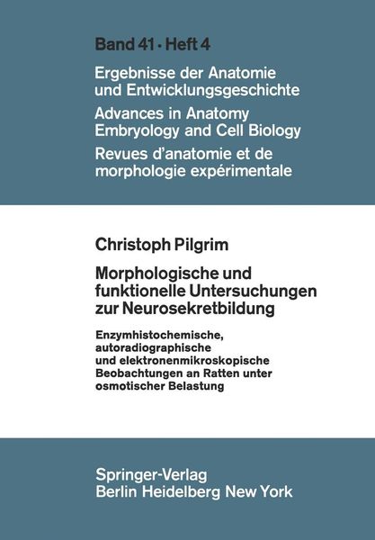 Produktbild: Morphologische und funktionelle Untersuchungen zur Neurosekretbildung