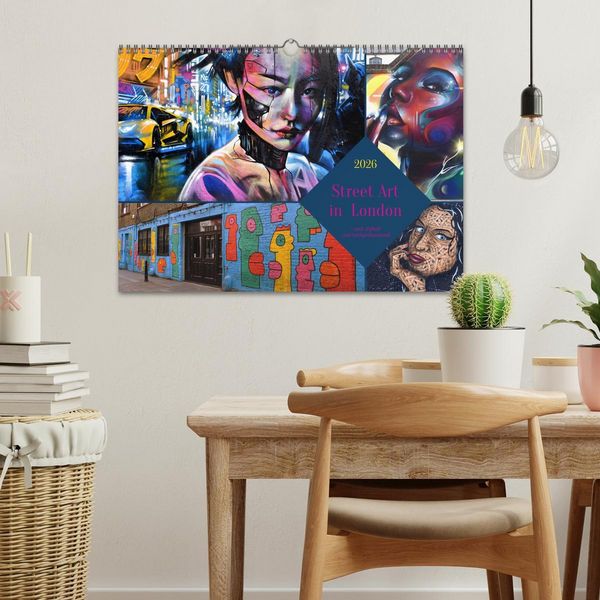 Produktbild: Street Art in London - cool, stylisch und hochprofessionell (Wandkalender 2026 DIN A3 quer), CALVENDO Monatskalender