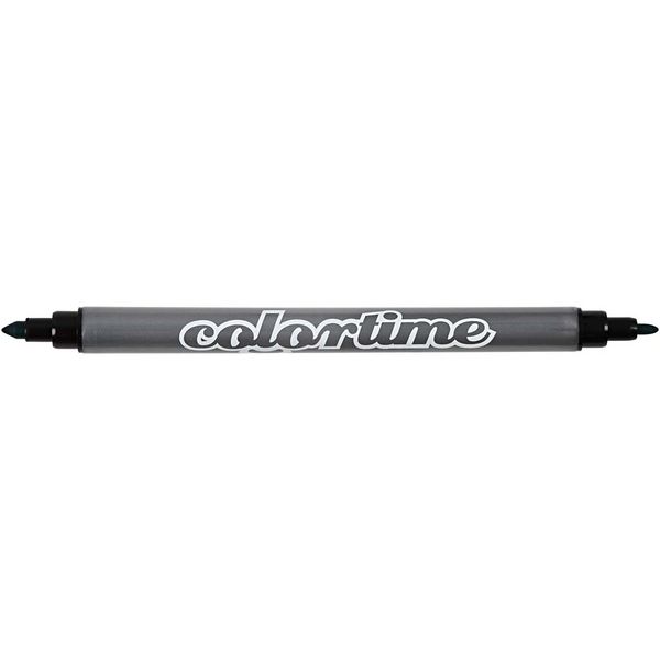 Produktbild: Creativ Company Colortime Dual-Filzstifte Strichst&auml;rke 2,3+3,6 mm, Standard-Farben, 6 Stk