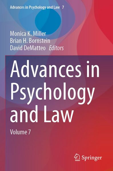 Produktbild: Advances in Psychology and Law
