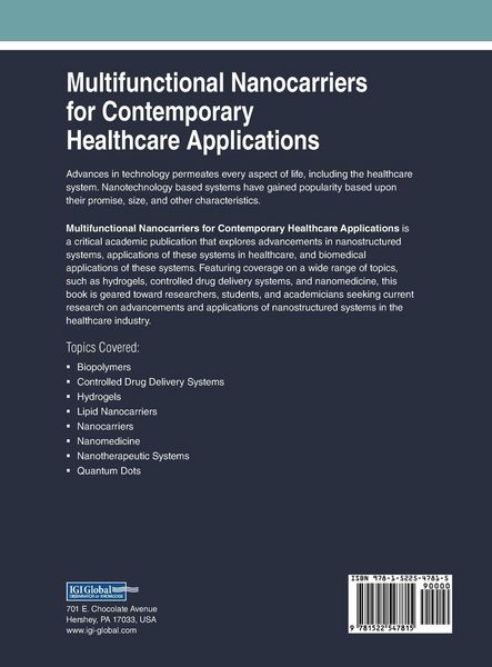 Produktbild: Multifunctional Nanocarriers for Contemporary Healthcare Applications