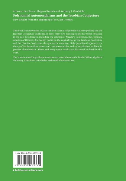 Produktbild: Polynomial Automorphisms and the Jacobian Conjecture