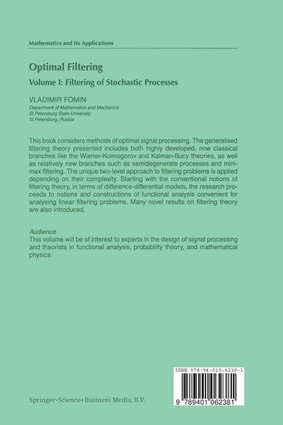 Produktbild: Optimal Filtering