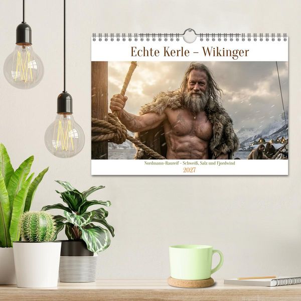 Produktbild: Echte Kerle &ndash; Wikinger (Wandkalender 2027 DIN A4 quer), CALVENDO Monatskalender