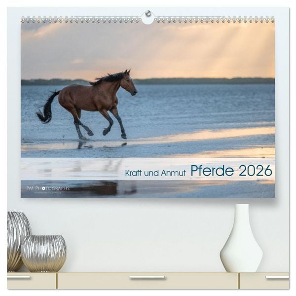 Produktbild: Pferde 2026 Kraft und Anmut (hochwertiger Premium Wandkalender 2026 DIN A2 quer), Kunstdruck in Hochglanz