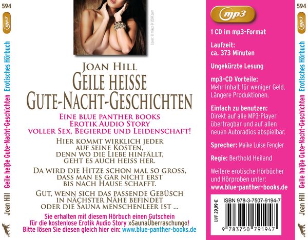 Produktbild: Geile hei&szlig;e Gute-Nacht-Geschichten | Erotik Audio Story | Erotisches H&ouml;rbuch MP3CD
