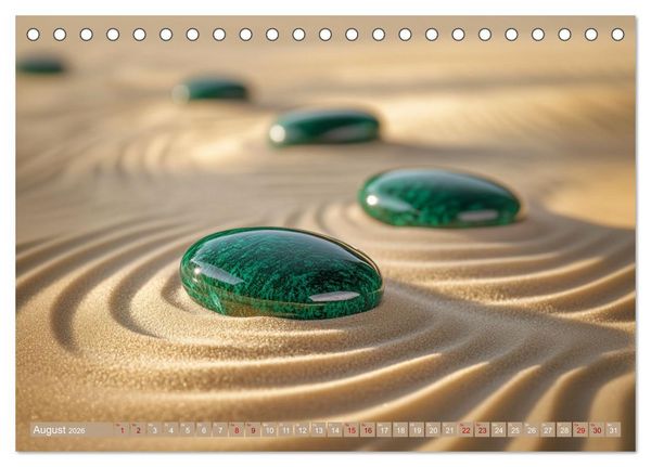 Produktbild: Farbenfrohe Wege zur Stille des Zen (Tischkalender 2026 DIN A5 quer), CALVENDO Monatskalender