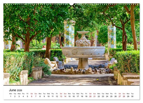 Produktbild: Gulf of Naples - Highlights (High Quality Premium Wall Calendar 2026 DIN A2 landscape),CALVENDO 12 Month Wall Calendar
