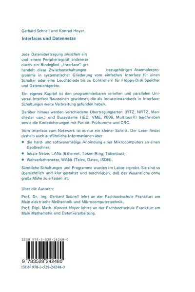 Produktbild: Interfaces und Datennetze