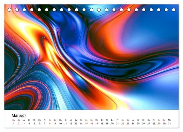 Produktbild: Spektrale Formwelten (Tischkalender 2027 DIN A5 quer), CALVENDO Monatskalender