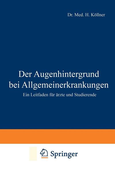 Produktbild: Der Augenhintergrund bei Allgemeinerkrankungen