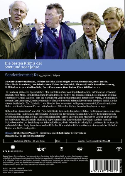 Produktbild: Stra&szlig;enfeger 32 - Sonderdezernat K1/Folge 13-23 [5 DVDs]