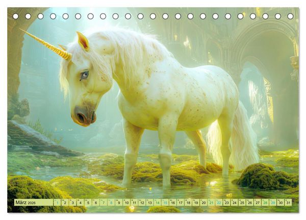 Produktbild: Eine zauberhafte Fantasiewelt (Tischkalender 2026 DIN A5 quer), CALVENDO Monatskalender
