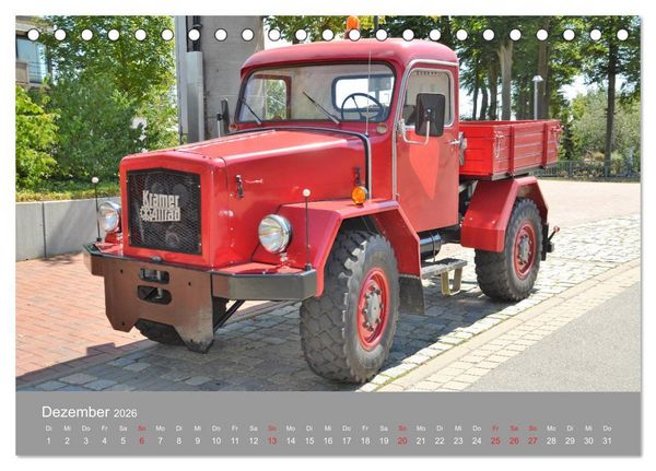 Produktbild: Oldtimer - L K W (Tischkalender 2026 DIN A5 quer), CALVENDO Monatskalender