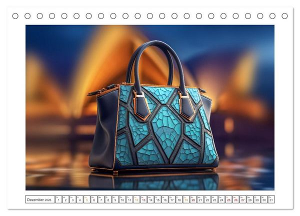 Produktbild: Moderne Handtaschen (Tischkalender 2026 DIN A5 quer), CALVENDO Monatskalender